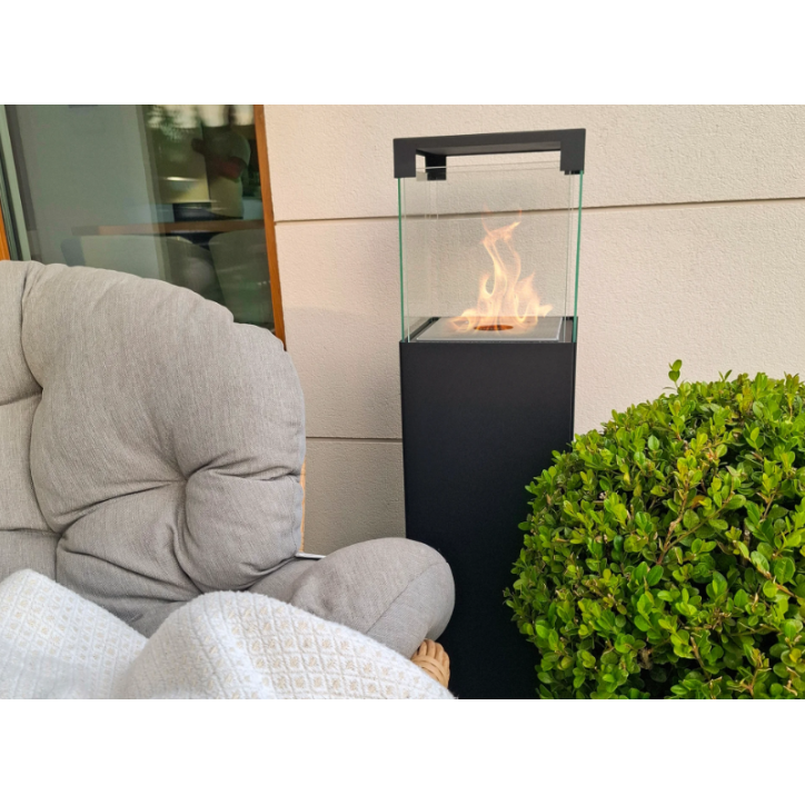 Biocamino da terra PATIO – BESTIA nero opaco 95,7 x 26,8 cm