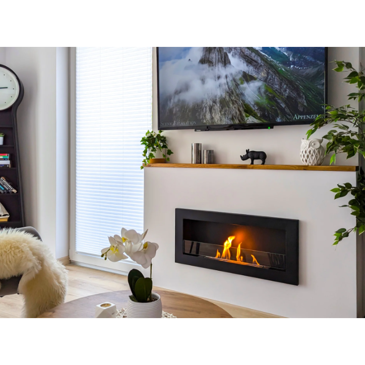 Bioclimática 900x400 SLIM negro estructurado con cristal
