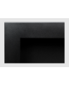 Biocheminée 900x400 SLIM noire structurée avec vitre