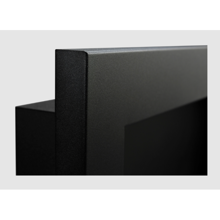 Biocheminée 900x400 SLIM noire structurée avec vitre Biocheminée 900x400 SLIM noire structurée avec vitre