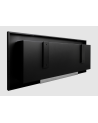Biocheminée 900x400 SLIM noire structurée avec vitre