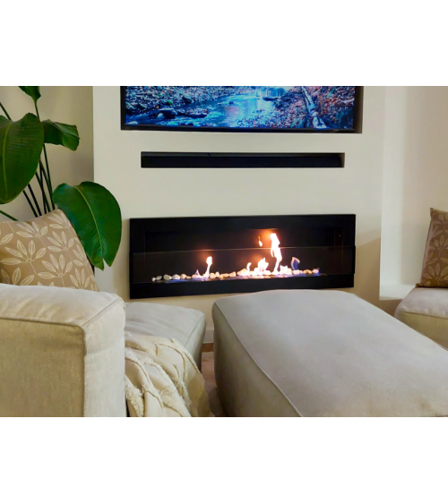 BIOCHIMENEA 1200x400 estructura negra con cristal