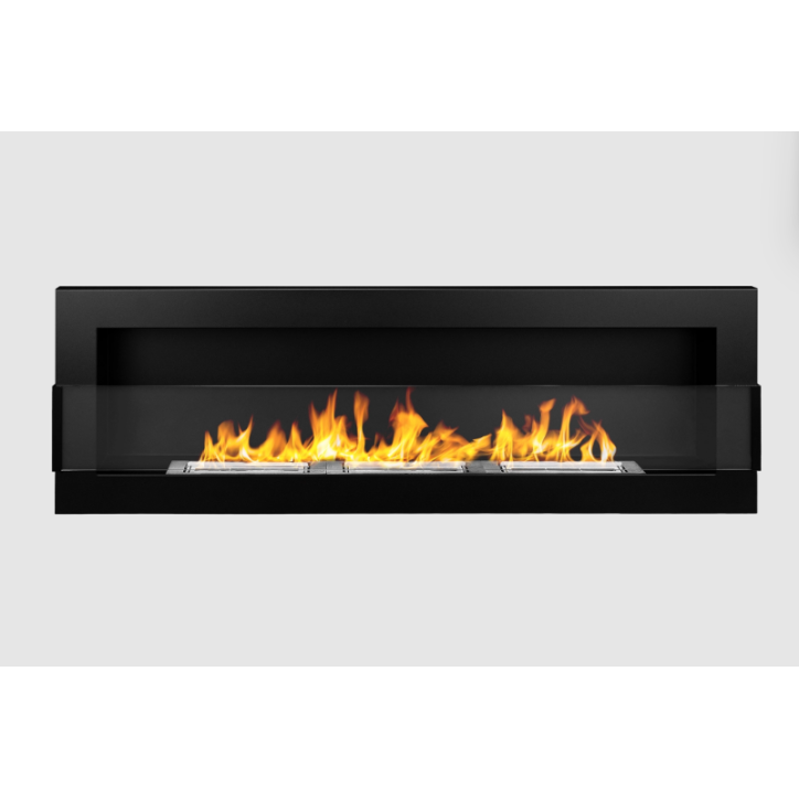 BIOCHIMENEA 1200x400 estructura negra con cristal