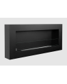 Bio-lareira Box 900 x 400 preta com vidro