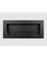 Bio-lareira Box 900 x 400 preta com vidro