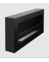 Bio-lareira Box 900 x 400 preta com vidro