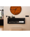 Biocamino da parete 1200 x 400 BOX con vetro – Finitura strutturata