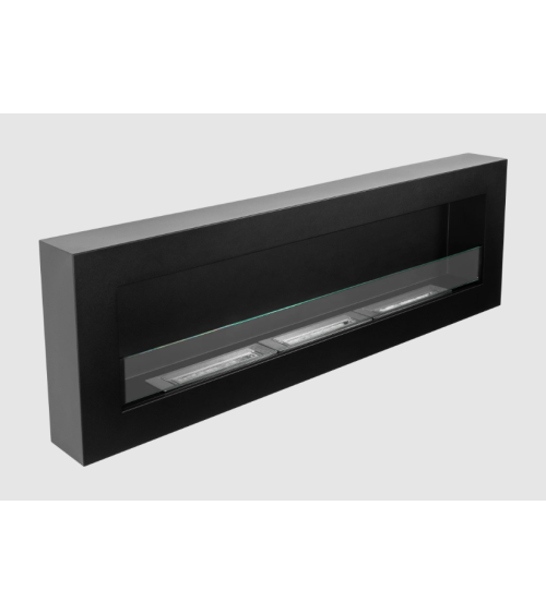 Biocheminée murale 1200 x 400 BOX avec vitre – Finition structurée