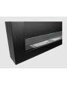 Bio-lareira de parede 1200 x 400 BOX com vidro – Acabamento estruturado