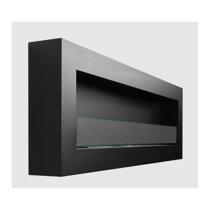 Biocheminée murale 1200 x 400 BOX avec vitre – Finition structurée