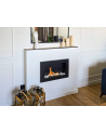 Bio-lareira 650 x 400 Slim preta com vidro