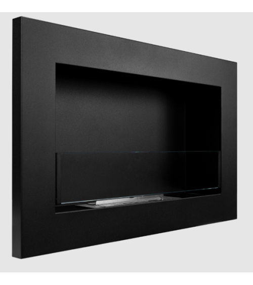 Biochimenea 650 x 400 Slim negra con cristal