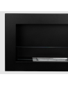 Biocheminée 650 x 400 Slim noire avec vitre