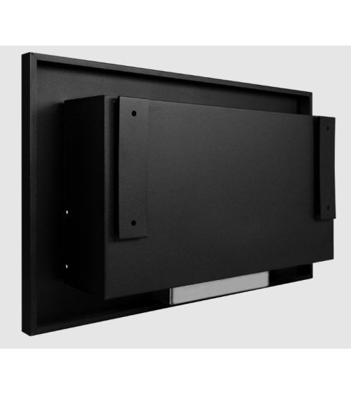 Biocamino 650 x 400 Slim nero con vetro