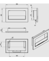 Bio-lareira 650 x 400 Slim preta com vidro