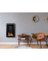 Biocamino sospeso verticale -61 x 39 x 12 cm– Nero opaco strutturato