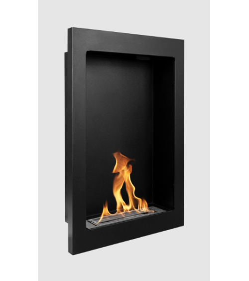 Biochimenea suspendida vertical -61 x 39 x 12 cm– negro mate estructurado
