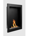 Biocamino sospeso verticale -61 x 39 x 12 cm– Nero opaco strutturato