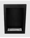 Biochimenea suspendida vertical -61 x 39 x 12 cm– negro mate estructurado