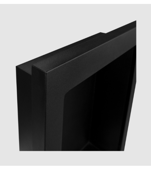 Biochimenea suspensa vertical -61 x 39 x 12 cm– preto mate estruturado