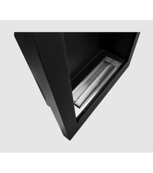 Biochimenea suspendida vertical -61 x 39 x 12 cm– negro mate estructurado