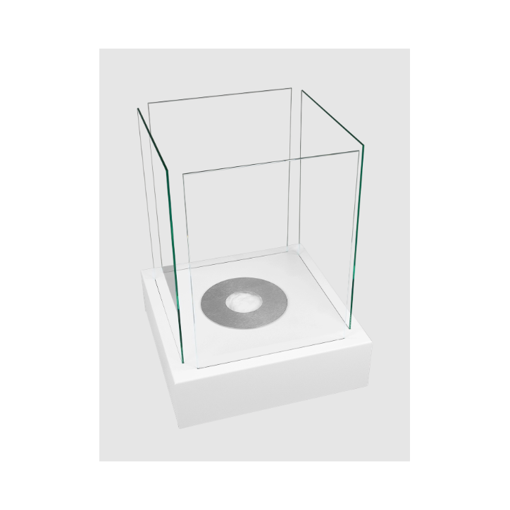 Biochimenea de suelo Sunset Garden Blanca 40 x 40 x 52 cm