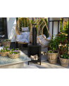 Biochimenea de suelo Kozen negro mate 44 x 136 x 31 cm