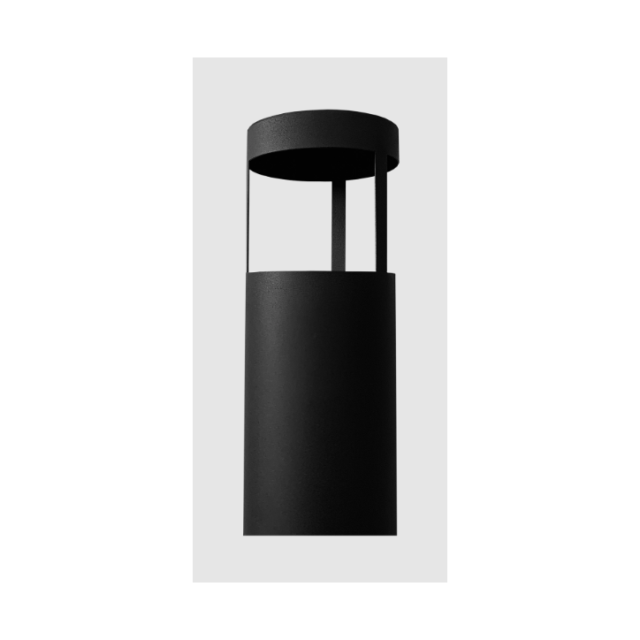 Biochimenea de suelo Kozen negro mate 44 x 136 x 31 cm