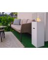 Biocheminée sur pied PATIO blanc mat 95,7 x 26,8 cm