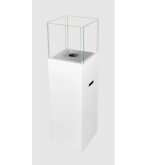 Biocheminée sur pied PATIO blanc mat 95,7 x 26,8 cm