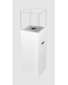 Biocheminée sur pied PATIO blanc mat 95,7 x 26,8 cm
