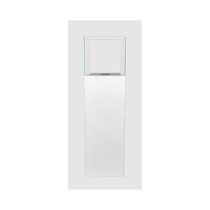 Biocheminée sur pied PATIO blanc mat 95,7 x 26,8 cm