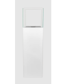 Biocheminée sur pied PATIO blanc mat 95,7 x 26,8 cm