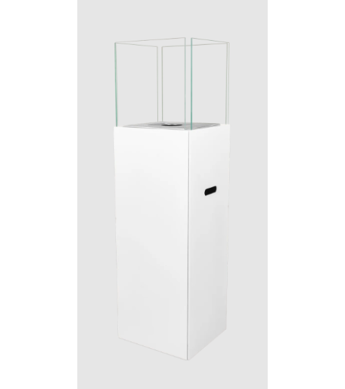 Biocheminée sur pied PATIO blanc mat 95,7 x 26,8 cm