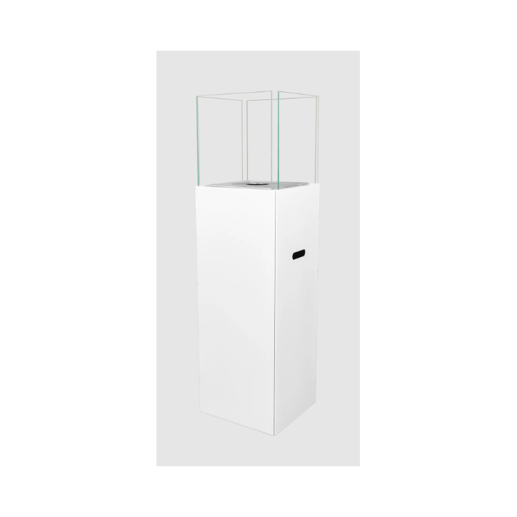Biocheminée sur pied PATIO blanc mat 95,7 x 26,8 cm