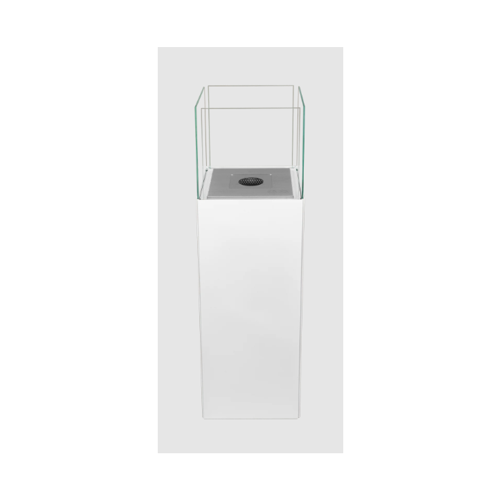 Biocheminée sur pied PATIO blanc mat 95,7 x 26,8 cm