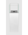 Biocheminée sur pied PATIO blanc mat 95,7 x 26,8 cm