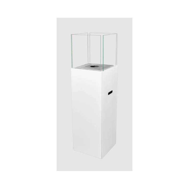 Biocheminée sur pied PATIO blanc mat 95,7 x 26,8 cm