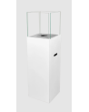Biocheminée sur pied PATIO blanc mat 95,7 x 26,8 cm