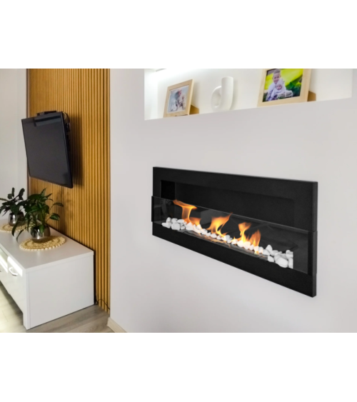 Biochimenea 900 x 400 con cristal negro texturizado