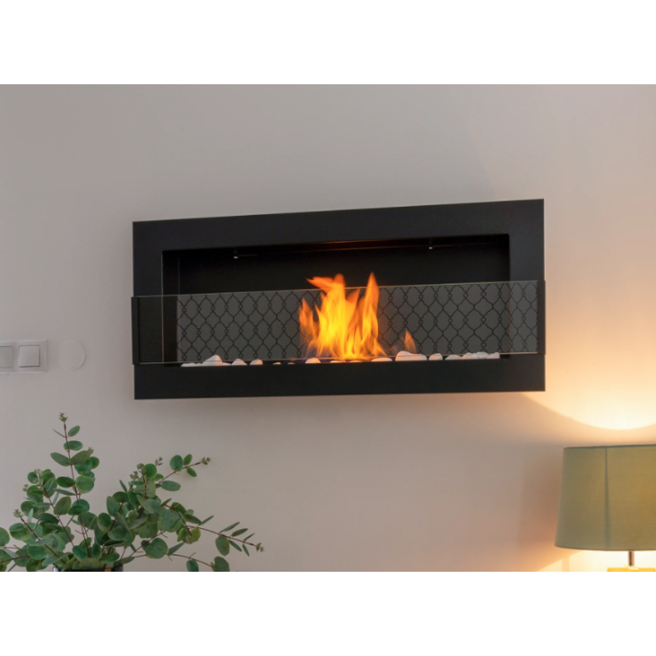 Biochimenea 900 x 400 con cristal negro texturizado