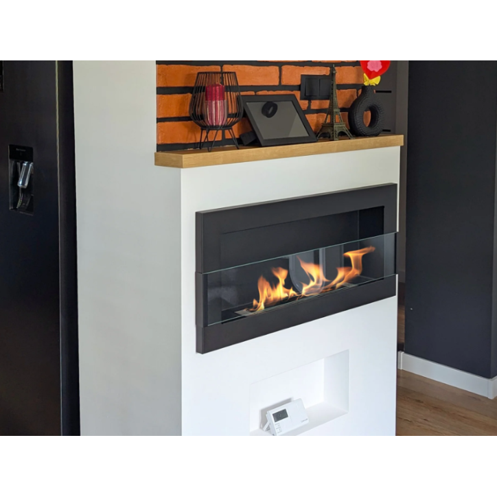 Biochimenea 900 x 400 con cristal negro texturizado
