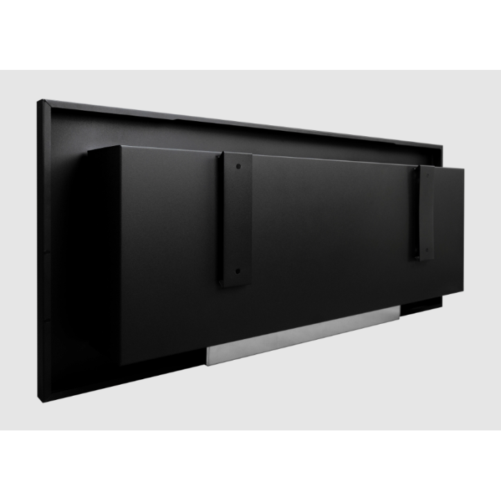 Biolareira 900 x 400 com vidro preto texturizado