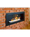 Biocamino 900 x 400 nero strutturato opaco