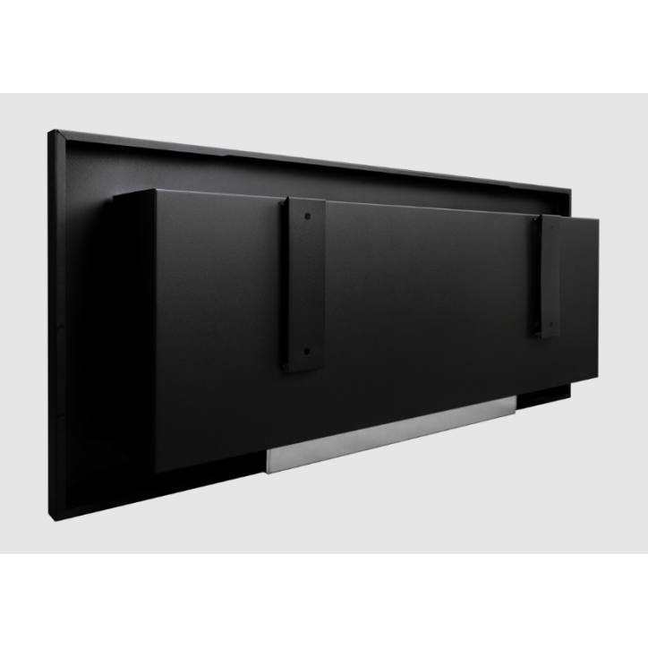 Biocheminée 900 x 400 noir structuré mate Biocheminée 900 x 400 noir structuré mate