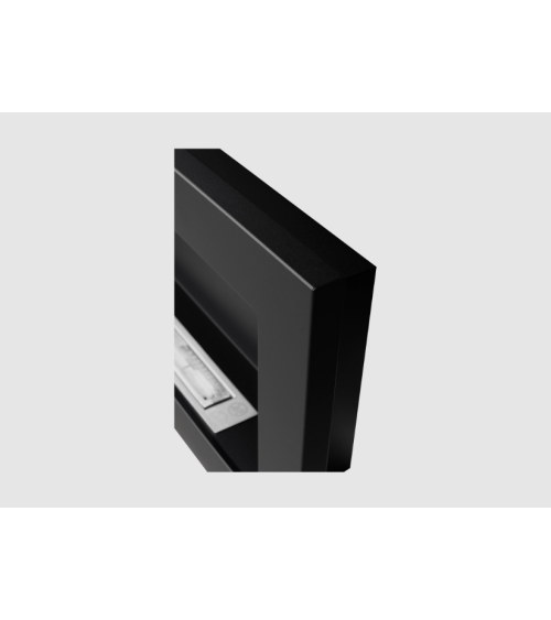 Biocheminée 900 x 400 noir structuré mate
