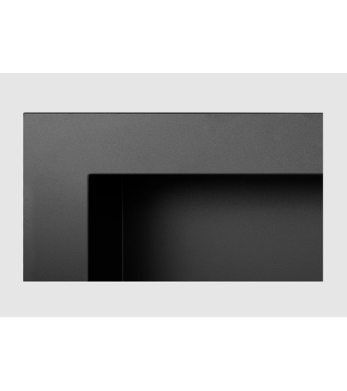Biocheminée 900 x 400 noir structuré mate
