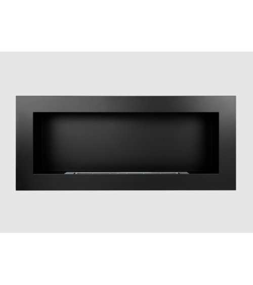 Biocheminée 900 x 400 noir structuré mate