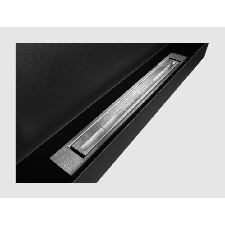Biochaminé de parede 900x400 Box preto estruturado mate