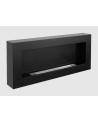 Biochimenea de pared 900x400 Box negro estructurado mate